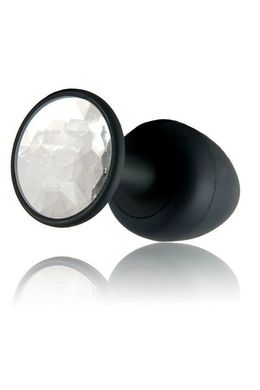 Анальна пробка Dorcel Geisha Plug Diamond M з кулькою всередині, створює вібрації, макс. діаметр 3,2, Чорний