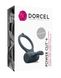 Ерекційне кільце Dorcel Power Clit Plus з вібрацією, перезаряджається, з язичком та щіточкою, Чорний, Чорний