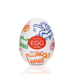 Мастурбатор-яйце Tenga Keith Haring Egg Street, Прозорий