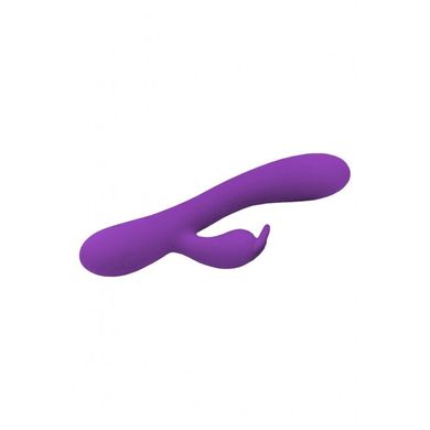 Вібратор-кролик Wooomy Gili-Gili Vibrator with Heat Purple, відросток з вушками, підігрів до 40°С, Фіолетовий