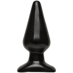 Анальна пробка Doc Johnson Smooth Classic Large - Black, макс. діаметр 5,7 см, Чорний