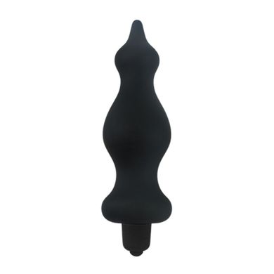 Анальна пробка з вібрацією Adrien Lastic Bullet Amuse Black, макс. діаметр 3,9 см, Чорний, Чорний