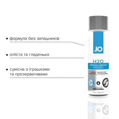 Змазка на водній основі System JO H2O ORIGINAL (120 мл) оліїста і гладенька, рослинний гліцерин