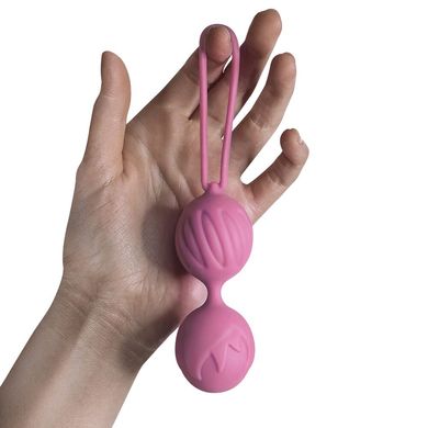 Вагінальні кульки Adrien Lastic Geisha Lastic Balls BIG Pink (L), діаметр 4 см, вага 90 гр, Рожевий