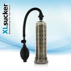 Вакуумна помпа XLsucker Penis Pump Black для члена довжиною до 18см, діаметр до 4 см, Чорний, Чорний