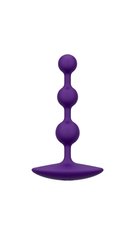 Анальные бусы Romp Amp Dark Purple, силикон, макс. диаметр 2,6 см