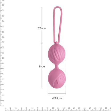 Вагінальні кульки Adrien Lastic Geisha Lastic Balls Mini Pink (S), діаметр 3,4 см, маса 85 г, Рожевий