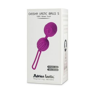 Вагінальні кульки Adrien Lastic Geisha Lastic Balls Mini Magenta (S), діаметр 3,4 см, вага 85 г, Пурпурно-красный