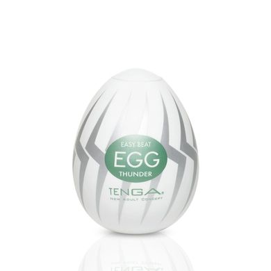 Мастурбатор-яйце Tenga Egg Thunder (блискавка), Білий