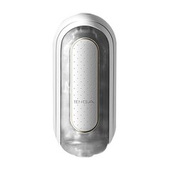 Вібромастурбатор Tenga Flip Zero Electronic Vibration White, змінна інтенсивність, розкладний, Білий