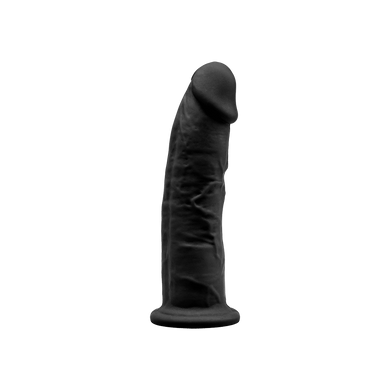 Фаллоимитатор SilexD Robby Black (MODEL 2 size 6"), двухслойный, силикон+Silexpan, диаметр 3,9см
