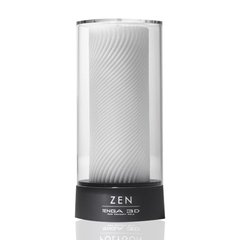Мастурбатор Tenga 3D Zen, дуже ніжний, з антибактеріального еластомеру зі сріблом, Білий