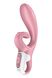 Смартвібратор-кролик Satisfyer Hug Me Pink, 2 мотори, діаметр 4,2см, широка кліторальна частина