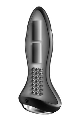 Анальная смарт-вибропробка с жемчужным массажем Satisfyer Rotator Plug 1+ Black