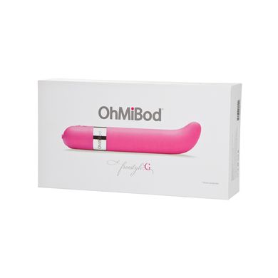 (SALE) Музыкальный вибратор OhMiBod - Freestyle :G Music Pink, стимуляция точки G, беспроводной, Рожевий, Рожевий