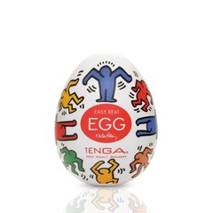 Мастурбатор-яйце Tenga Keith Haring Egg Dance, Прозорий