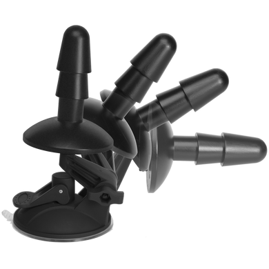 Кріплення для душу з присоскою Doc Johnson Vac-U-Lock - Deluxe Suction Cup Plug для іграшок, Чорний
