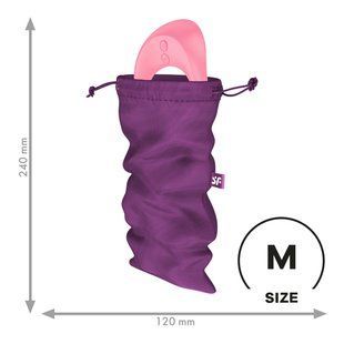 Мішечок для секс-іграшок Satisfyer Treasure Bag M, фіолетовий, на шнурку
