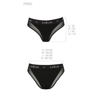 Трусики з прозорою вставкою Passion PS002 PANTIES M, black, M