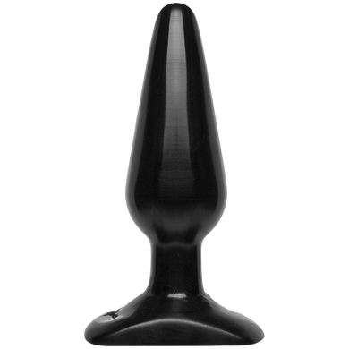 Анальна пробка Doc Johnson Smooth Classic Medium - Black, макс. діаметр 3,8 см, Чорний