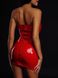 Платье лакированное красное “Соблазнительница Марго” M, молния на всю длину сзади, M