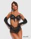 Комплект Obsessive Rossay Black 4-pcs crotchless set S/M