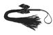 Батіг Bijoux Indiscrets - Lilly - Fringe whip прикрашений шнуром і бантиком, в подарунковій упаковці, Чорний