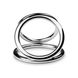 Тройное эрекционное кольцо Sinner Gear Unbendable — Triad Chamber Metal Cock and Ball Ring — Medium