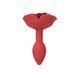 Силіконова анальна пробка Lux Active с розой - Red Rose Silicone Anal Plug