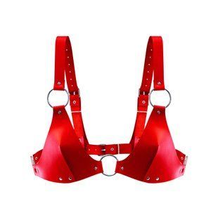 Лиф из натуральной кожи Feral Feelings - Bikini Top Red