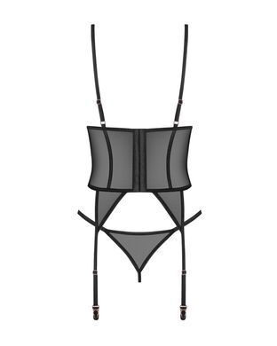 Корсет Obsessive Euridia corset & tanga XS/S