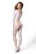 Бодістокінг Passion BS107 One Size, white, з довгими рукавами та відкритим доступом