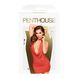 Мини-платье Penthouse - Heart Rob Red S/M, хомут, глубокое декольте, миниатюрные стринги, Красный