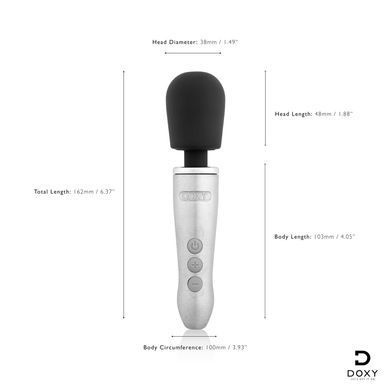 Вібромасажер DOXY Go, компактний, перезаряджуваний, водостійкий, 6 режимів