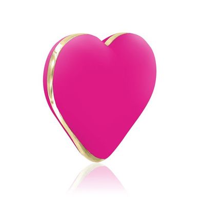 Вибратор-сердечко Rianne S: Heart Vibe Rose, 10 режимов, медицинский силикон, подарочная упаковка
