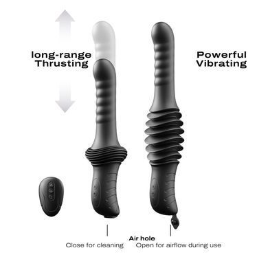 Пульсатор с вибрацией Dorcel Deep Orgasm, 2 независимых мотора, подогрев до 41 &deg;C, пульт ДУ
