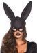 Сверкающая маска кролика Leg Avenue Glitter masquerade rabbit mask Black