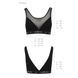 Топ с прозрачной вставкой Passion PS002 TOP XL, black, XL