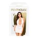 Мини-платье Penthouse - Heart Rob White XL, хомут, глубокое декольте, миниатюрные стринги, Белый