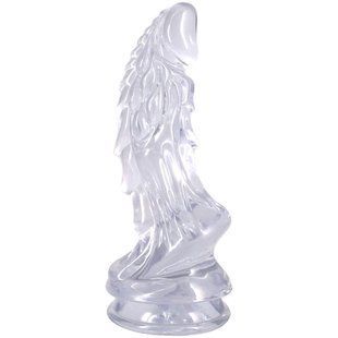 Фэнтезийный фаллоимитатор Doc Johnson Crystal Jellies - Invader Dong 8.5 Inch - Clear