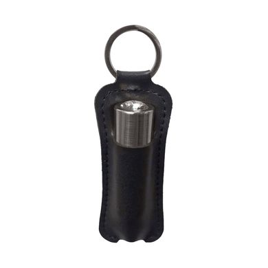 Віброкуля PowerBullet First-Class Bullet 2.5″ з Key Chain Pouch, Gun Metal, 9 режимів вібрації, Серебристый/черный