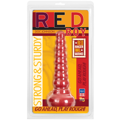 Анальна пробка-втулка Doc Johnson Red Boy - Red Ringer Anal Wand, макс. діаметр 4,5 см, Червоний