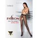 Колготки с открытым доступом, контрастная линия Passion TIOPEN 010 3/4 (20 den), black, Черный