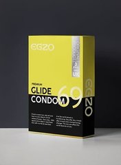 Презервативы в обильной смазке EGZO Glide (упаковка 3 шт)