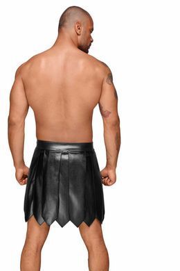 Чоловіча спідниця гладіатора Noir Handmade H053 Eco leather men's gladiator skirt, S, екошкіра