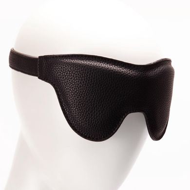 Маска на очі Pornhub Faux Leather Mask екошкіра, чорна, дуже комфортна, Чорний
