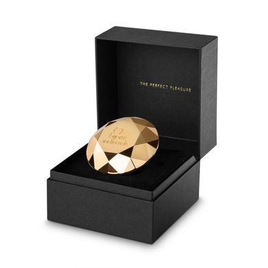 Вібромасажер діамант Bijoux Indiscrets - Twenty One, стильний аксесуар для дамської сумочки, Золотистий