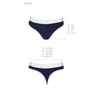 Спортивні трусики-стрінги Passion PS007 PANTIES XL, navy blue, XL