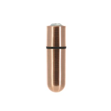 Віброкуля PowerBullet First-Class Bullet 2.5″ з Key Chain Pouch, Rose Gold, 9 режимів вібрації, Розовое золото