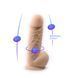 Фалоімітатор з вібрацією SilexD Norman Vibro Flesh (Model 1 size 8,5") + LRS, діаметр 5 см